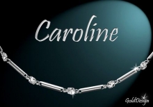 Caroline - náramek rhodium